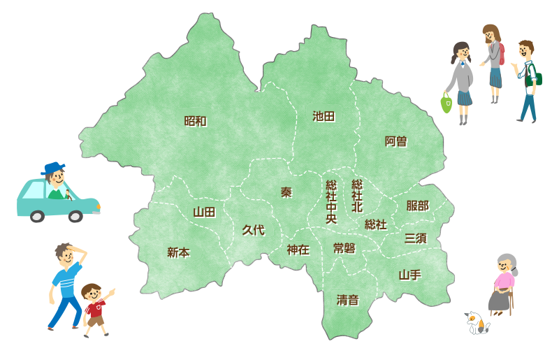 地区社会福祉協議会(16地区)